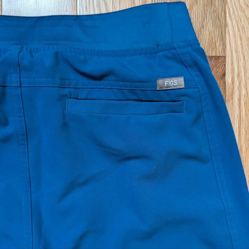 Figs Axim Scrub Pants Mens Small Royal Blue PO 1289 Straight Leg T2001